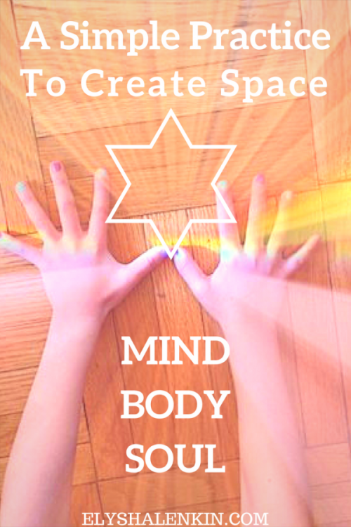 If you feel cramped, whether it's physical, or more metaphorically, a meditation practice can help create more space in the head and heart.