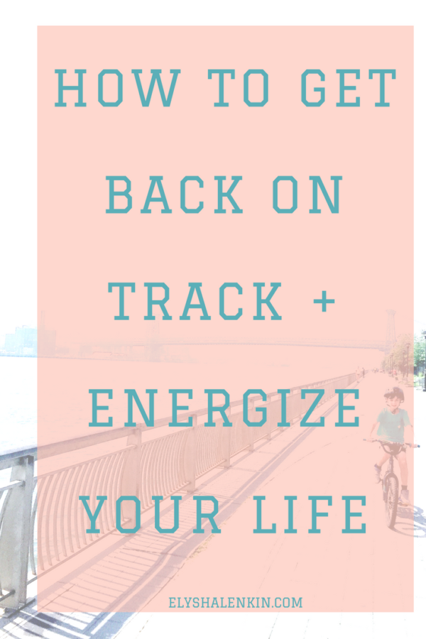 The most important thing to do to get your life back on track after a summer slump is to reconnect to yourself. I'll share the essentials on how to do this.