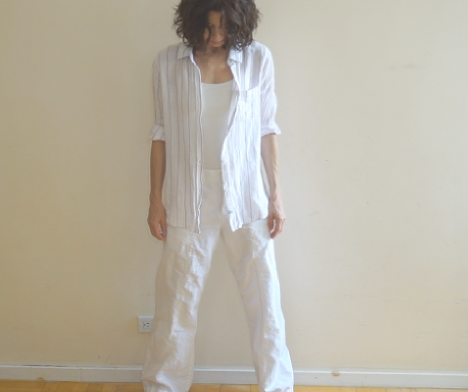 To inspire you to get creative with in styling the clothes you already own, here are 3 fresh ways to wear a buttoned down top.