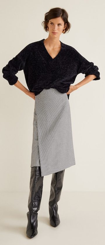 Previous/Next Houndstooth skirt