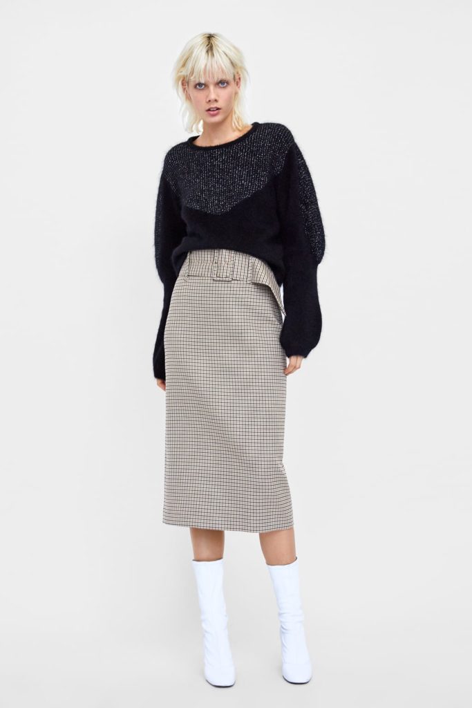 HOUNDSTOOTH SKIRT