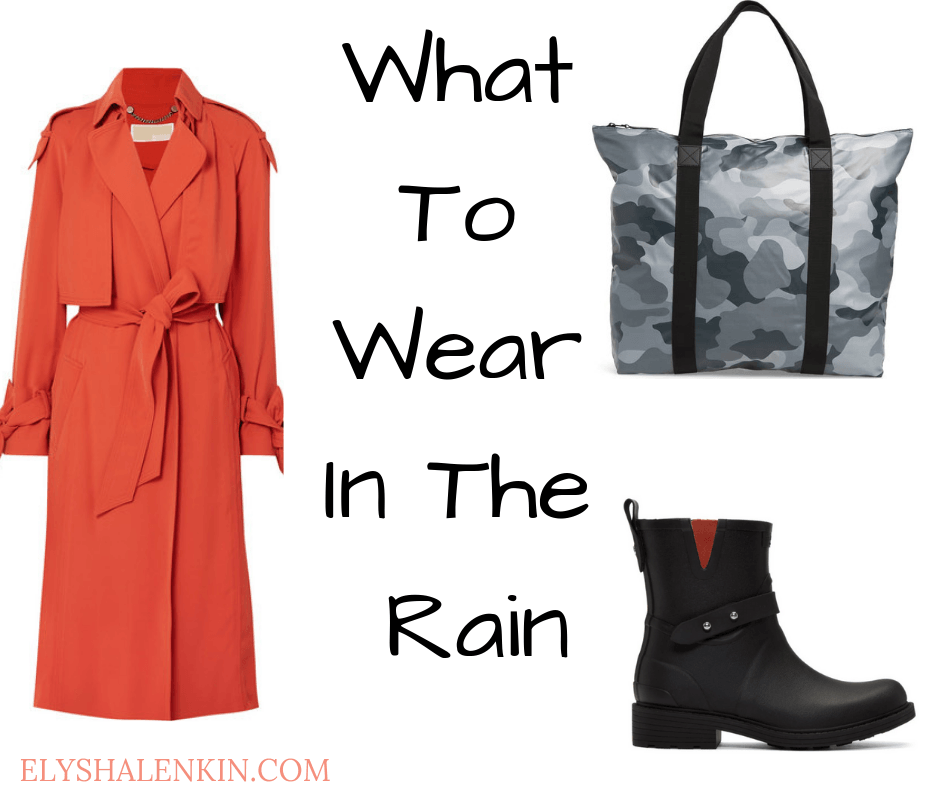 Here's how to stay stylish when the weather is soaking. These rainy day style ideas will help you find a raincoat, rain boots, umbrella and water resistant bag. For more shopping tips, check out the rainy day style post. Here you'll find several fashion suggestions to keep you feeling stylish in the bad weather.