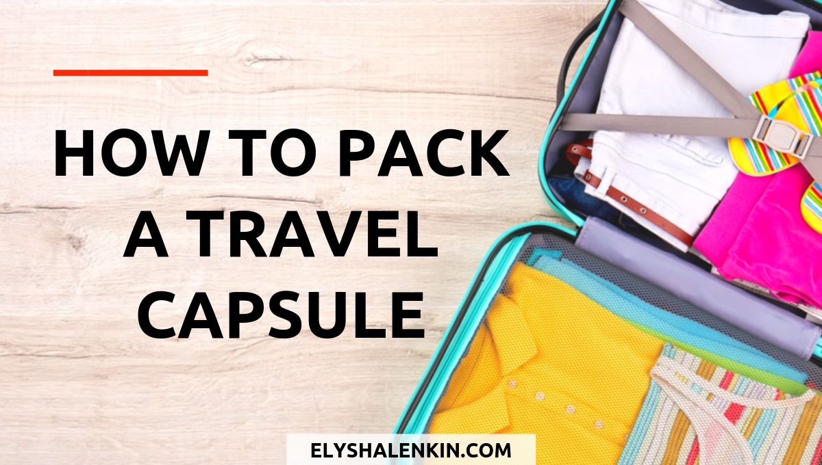 how to pack a travel capsule colorful suitcase